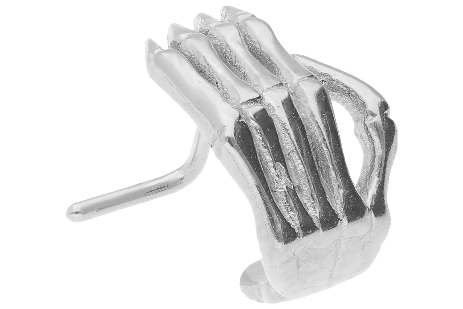 Chirurgenstahl Nasenstecker SKELETT HAND ++SALE++
